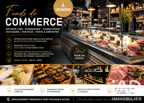 Vente Traiteur 28 m&sup2; 59000 31400 Toulouse