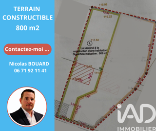  Terrain à vendre 809 m²