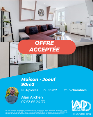  Maison à vendre 4 pièces 90 m²