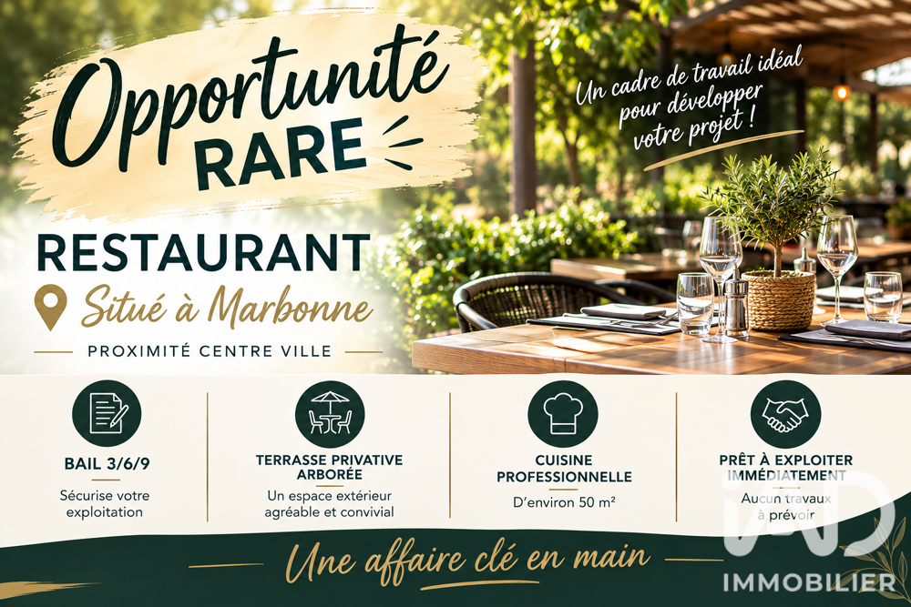   Vente Restaurant 360 m&sup2; 