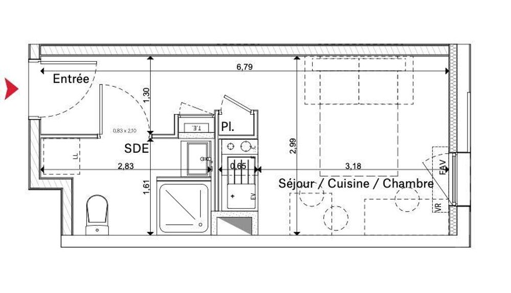 Vente Appartement 1 pièce