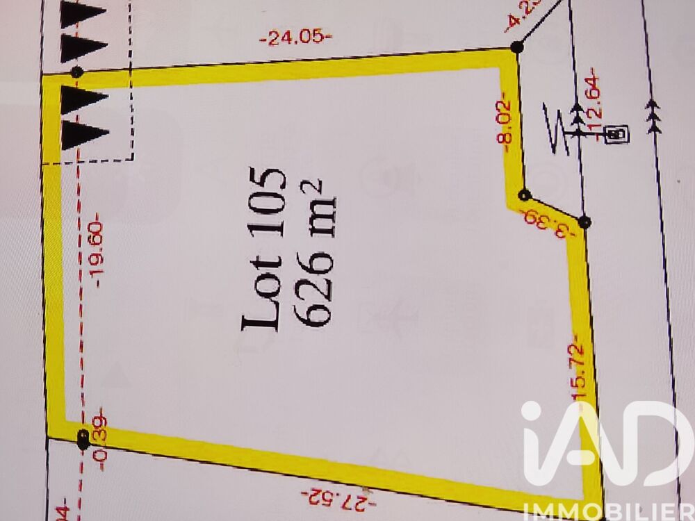 Vente Terrain Vente Terrain à bâtir 626 m&sup2; Cholet