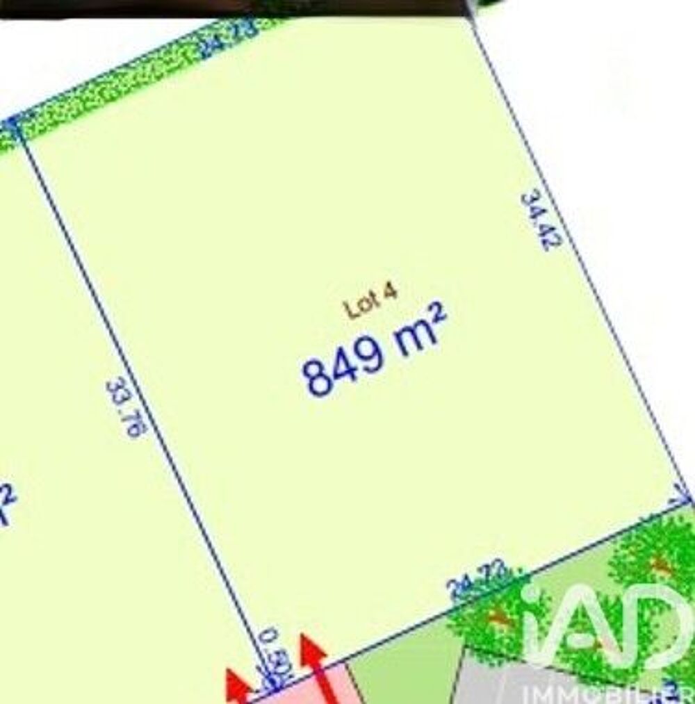 Vente Terrain Vente Terrain à bâtir 849 m&sup2; Montech