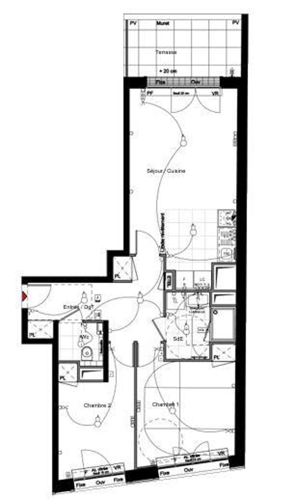 Vente Appartement 3 pièces