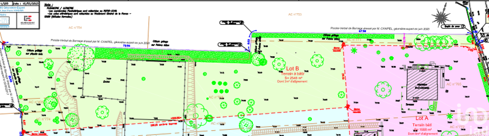 vente Terrain - 2546 m² Samoreau (77210)