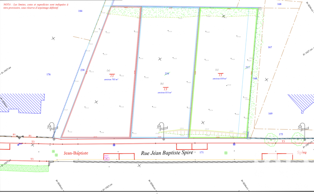 Vente Terrain Vente Terrain à bâtir 814 m&sup2; Thionville
