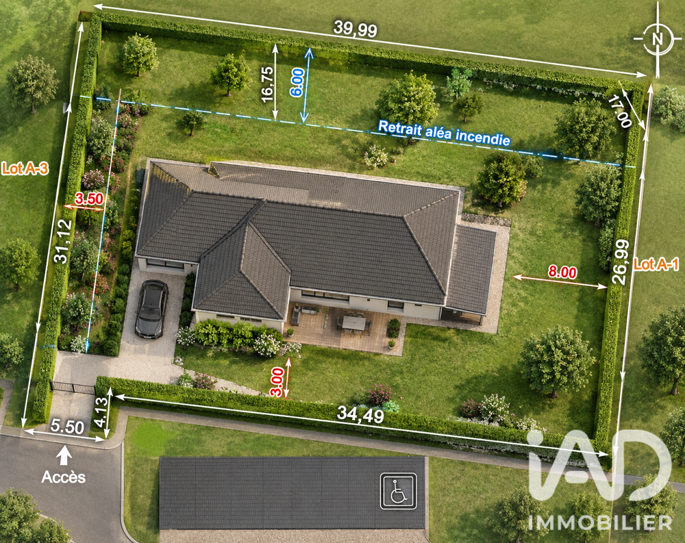 Vente Terrain Vente Terrain 1 102 m&sup2; Moliets et maa
