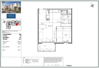  Appartement à vendre 2 pièces 44 m²