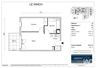  Appartement à vendre 2 pièces 40 m²