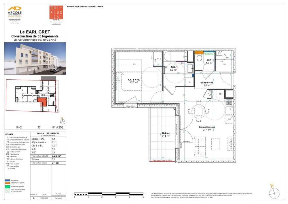 Vente Appartement 2 pièces