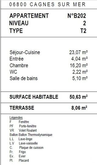  Appartement à vendre 2 pièces 51 m²