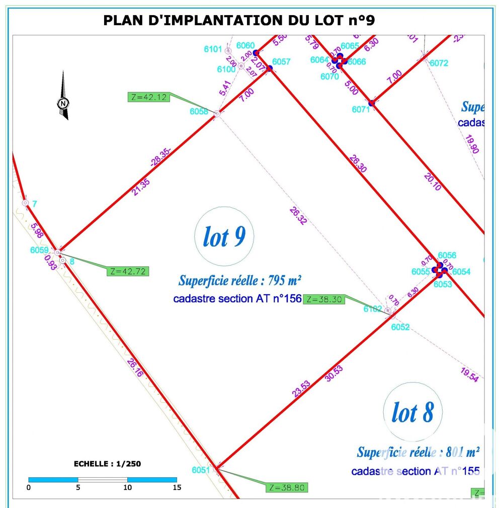 Vente Terrain Vente Terrain 795 m&sup2; Landerneau