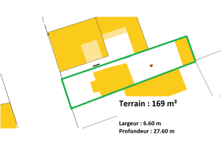 Vente Terrain Vente Terrain 169 m&sup2; Bagnolet