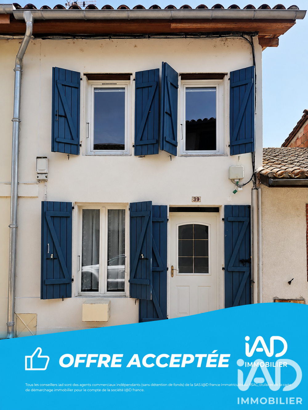 Vente Maison de ville 3 pièces