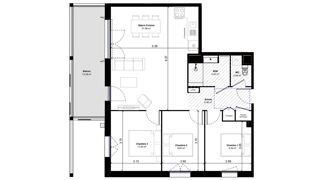  Appartement à vendre 4 pièces 75 m²