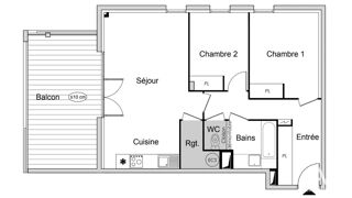  Appartement à vendre 3 pièces 67 m²