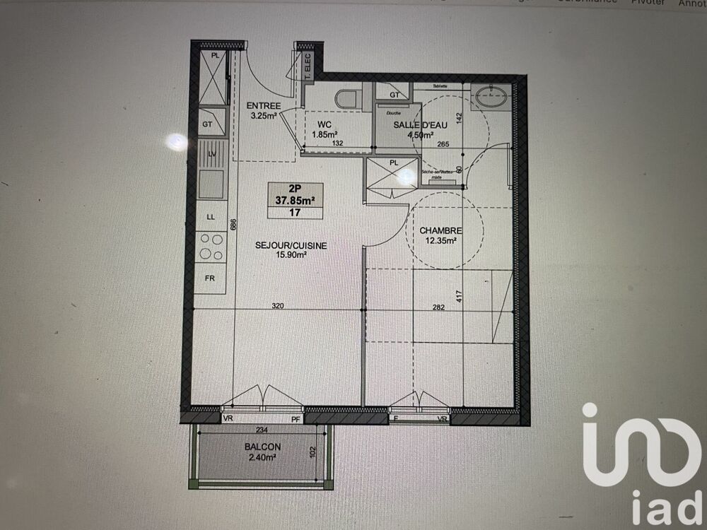 Vente Appartement 2 pièces