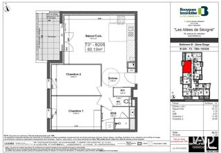  Appartement à vendre 3 pièces 60 m²
