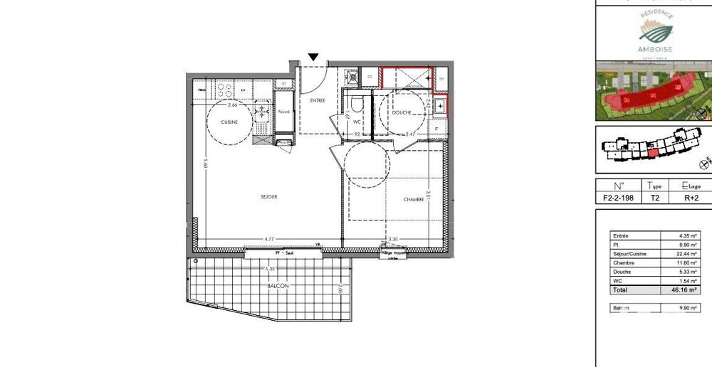 Vente Appartement 2 pièces