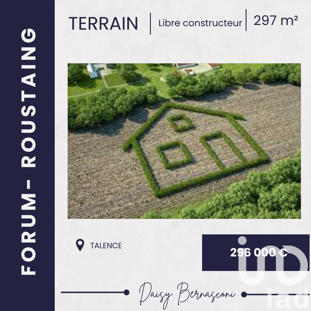 Vente Terrain Vente Terrain à bâtir 297 m&sup2; Talence