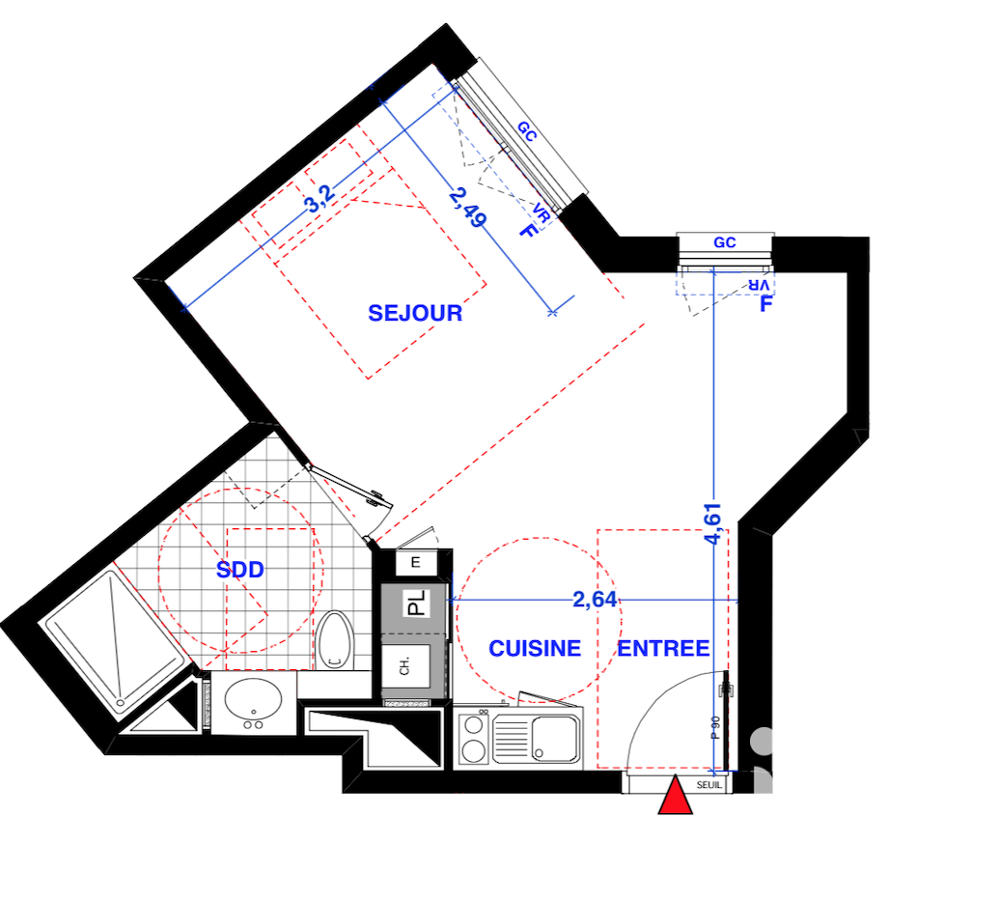 Vente Appartement Vente Appartement 1 pièce Les lilas