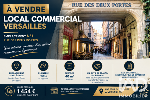 Vente Habillement, Textile 40 m&sup2; 145600 78000 Versailles