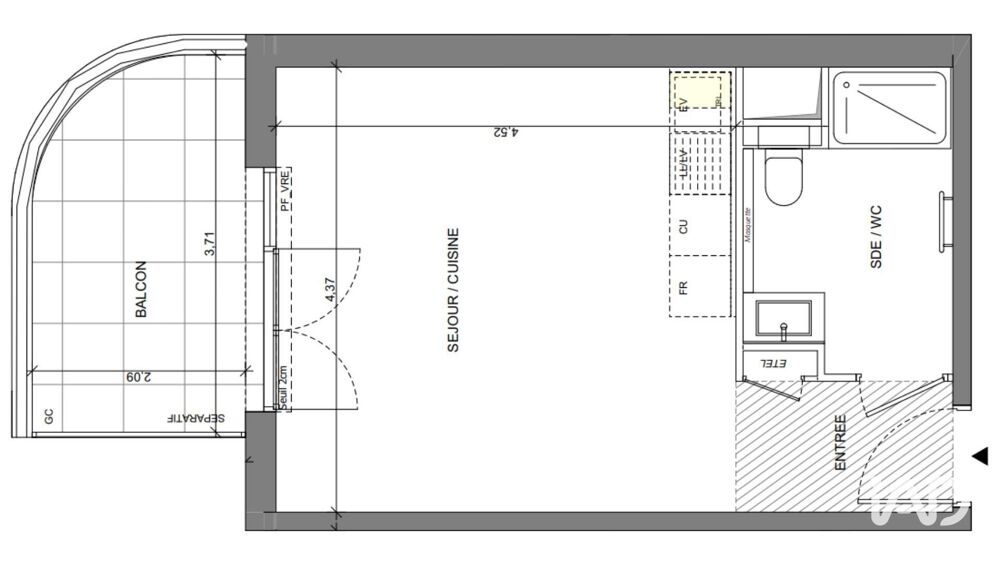 Vente Appartement 1 pièce