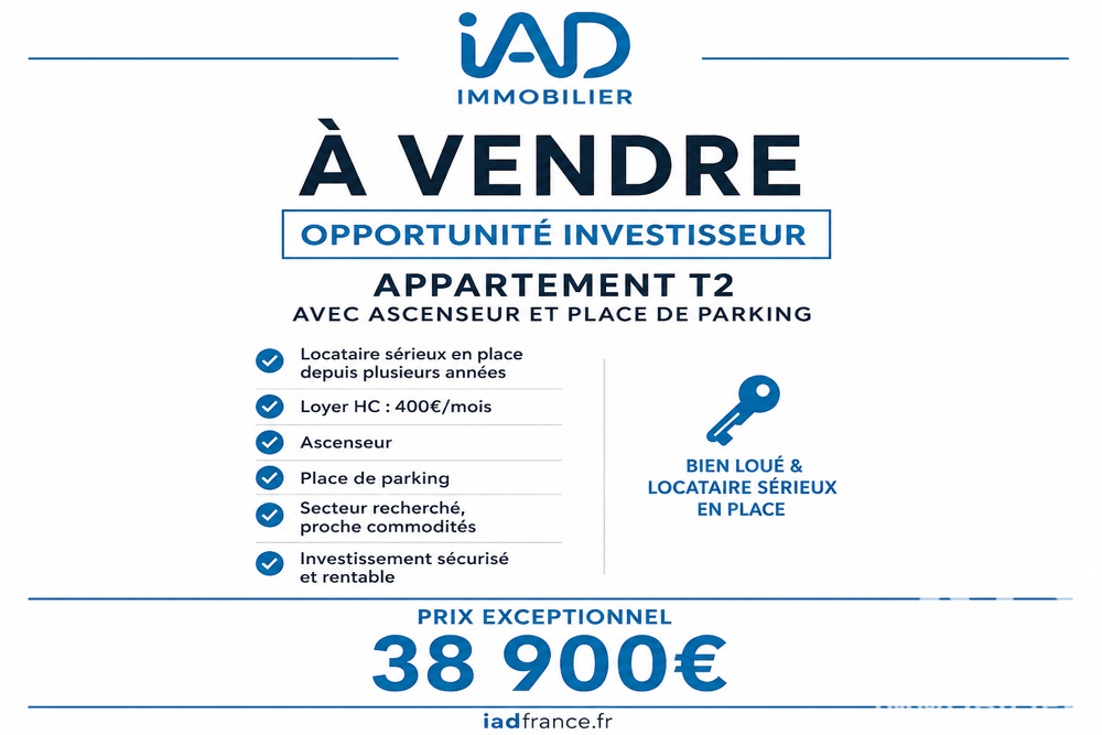 Vente Appartement 2 pièces