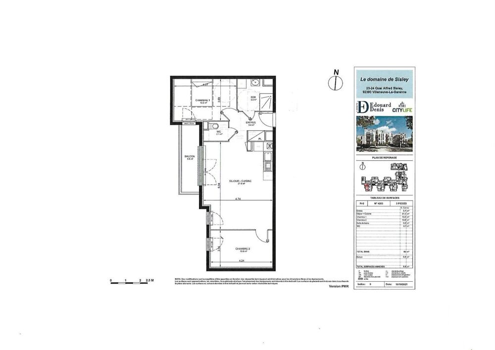 Vente Appartement 3 pièces