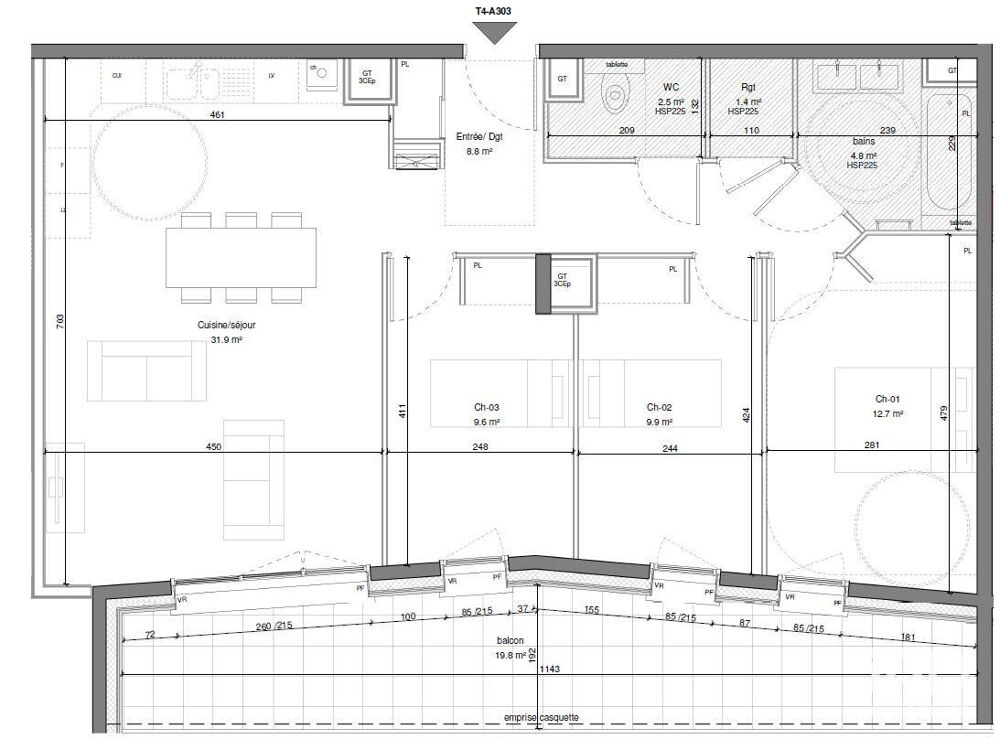 Vente Appartement 4 pièces