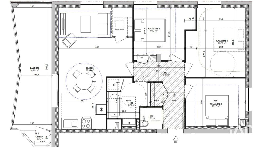 Vente Appartement 4 pièces