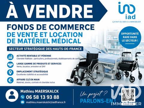 Vente Sant&eacute;, Optique 500 m&sup2; 313600 62232 Vendin-lès-béthune