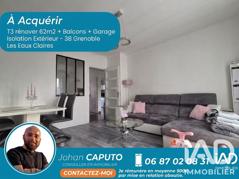 Vente Appartement Vente Appartement 3 pièces Grenoble