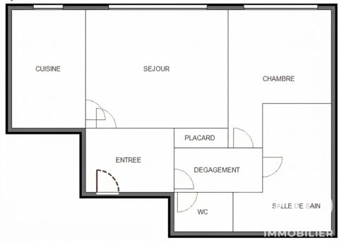   Vente Appartement 2 pièces Appartement - 2 pièce(s) - 43 m²