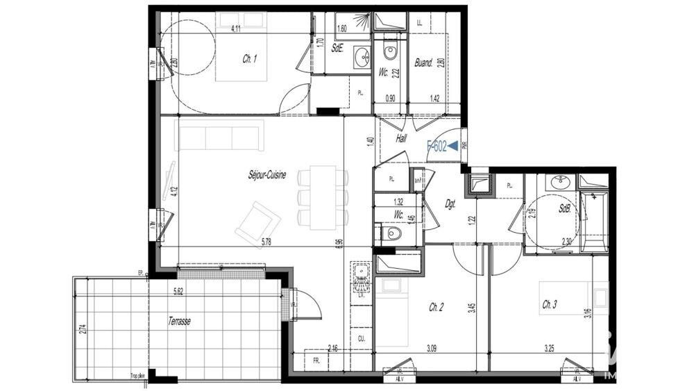 Vente Appartement 4 pièces