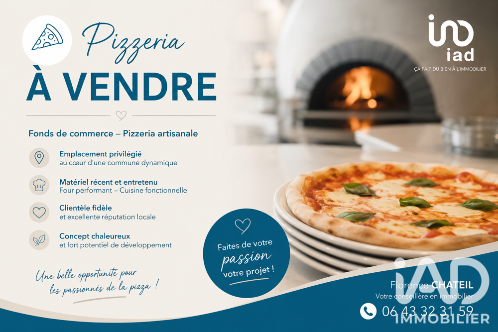   Vente Crêperie, Pizzeria 70 m&sup2; 