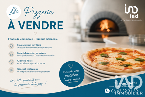 Vente Cr&ecirc;perie, Pizzeria 70 m&sup2; 112000 17540 Angliers
