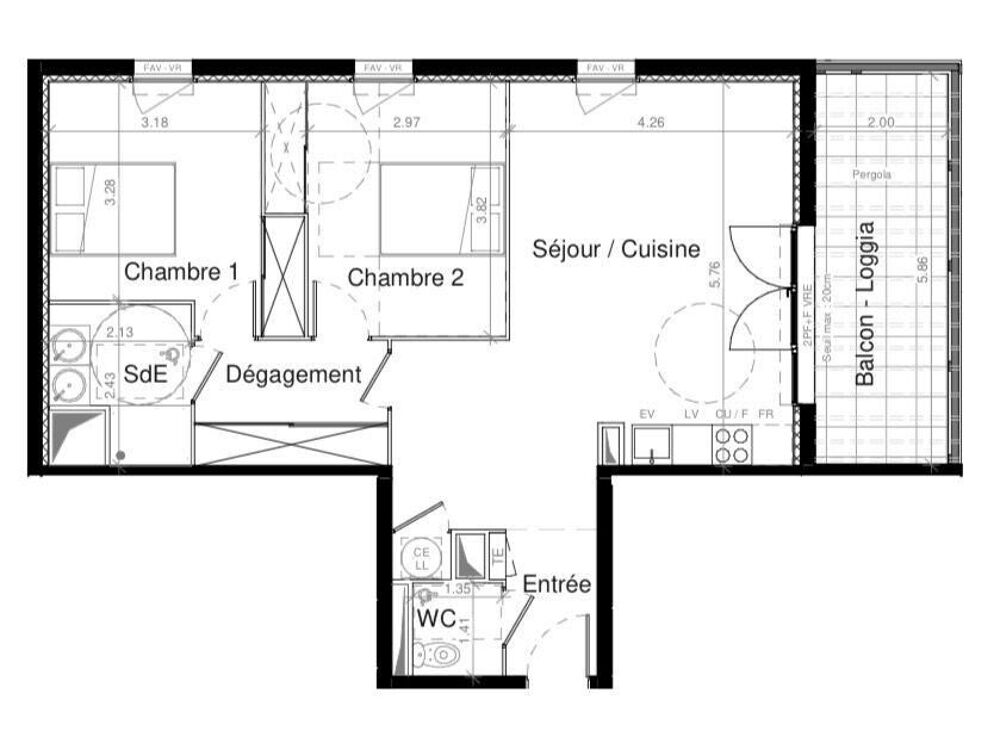 Vente Appartement 3 pièces
