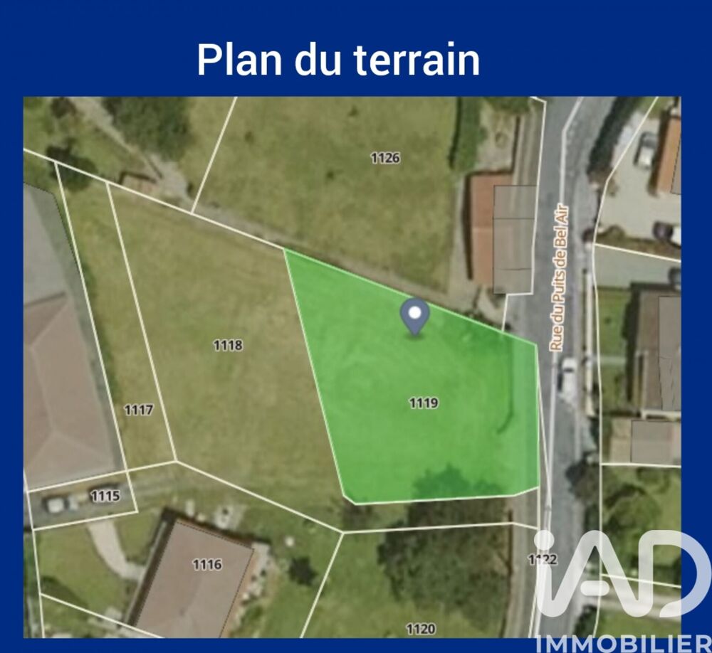 Vente Terrain Vente Terrain à bâtir 521 m&sup2; Pons