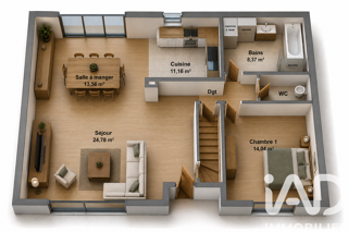  Maison à vendre 5 pièces 138 m²
