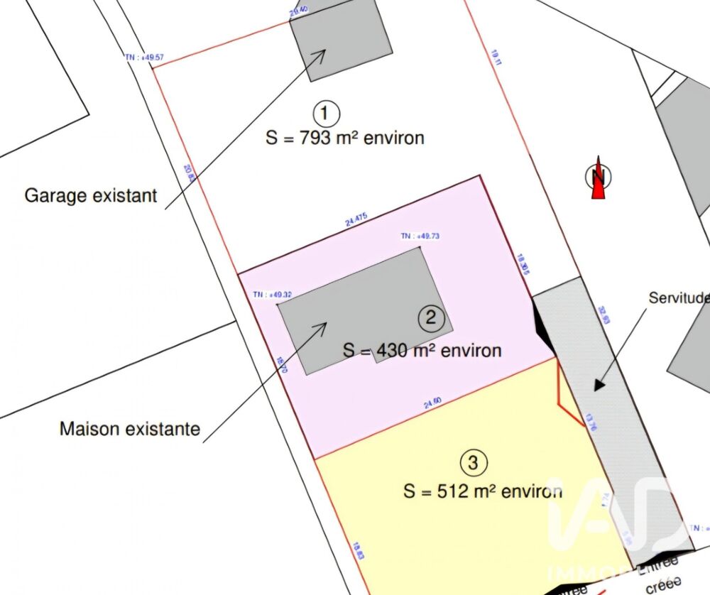 vente Terrain - 793 m² Gétigné (44190)
