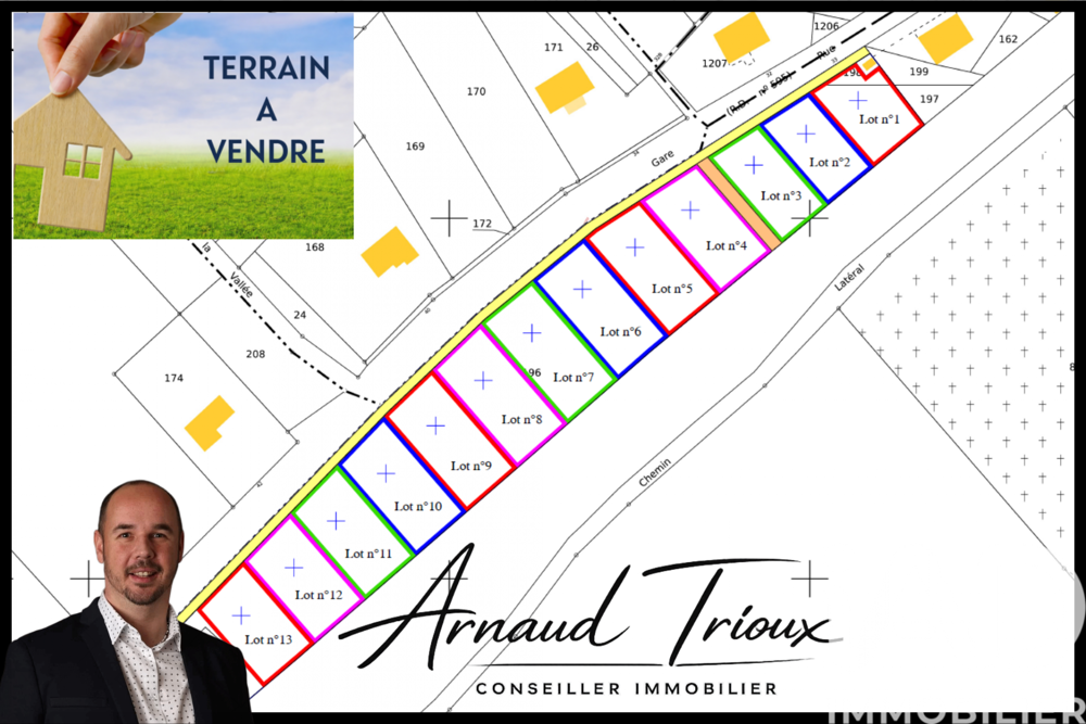 Vente Terrain Vente Terrain à bâtir 480 m&sup2; Dompierre