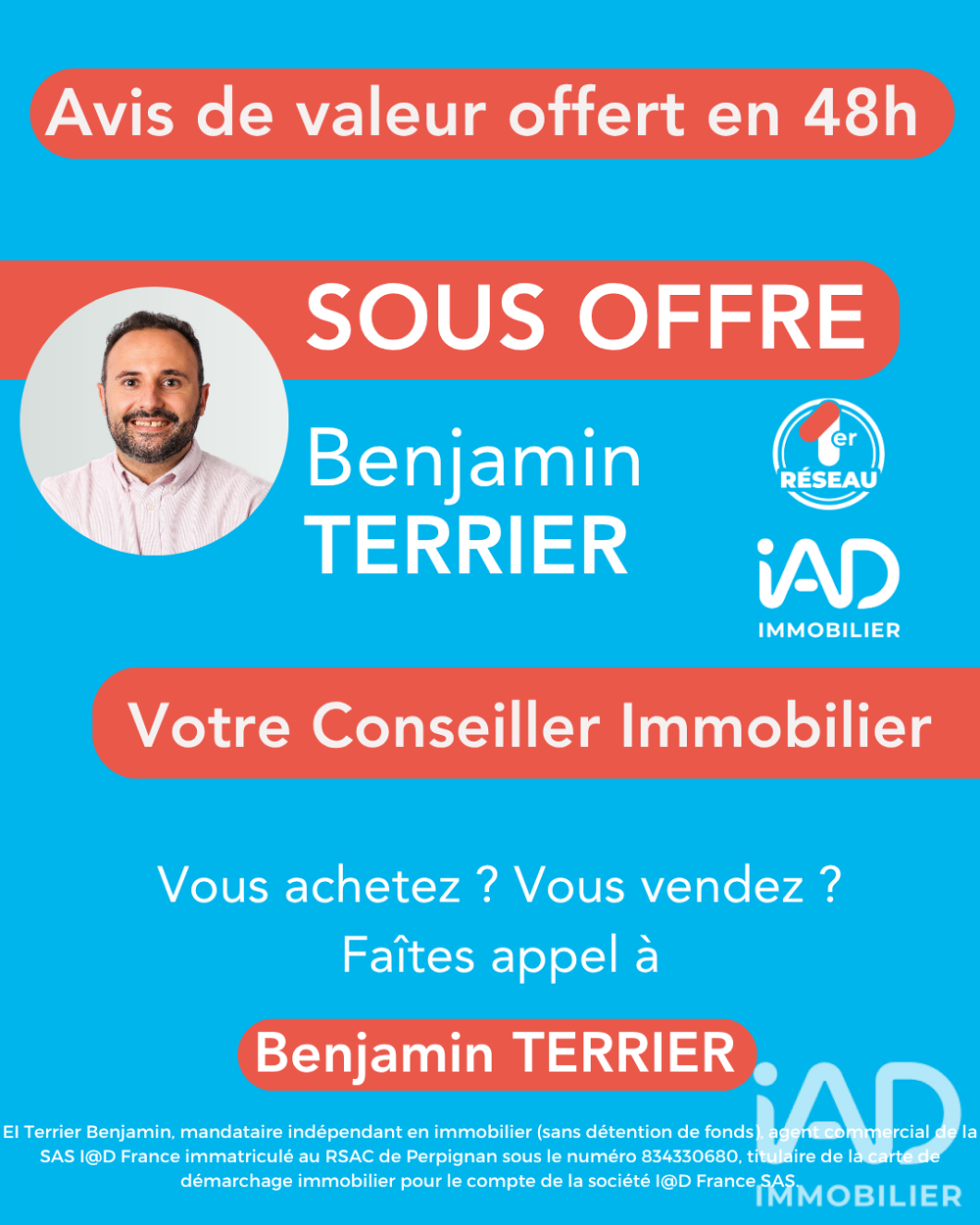 Vente Appartement 3 pièces