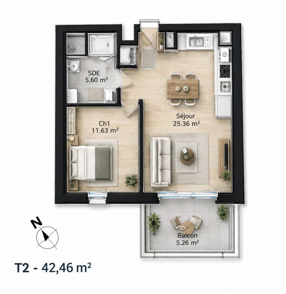 Vente Appartement Vente Appartement 2 pièces Douvres-la-délivrande