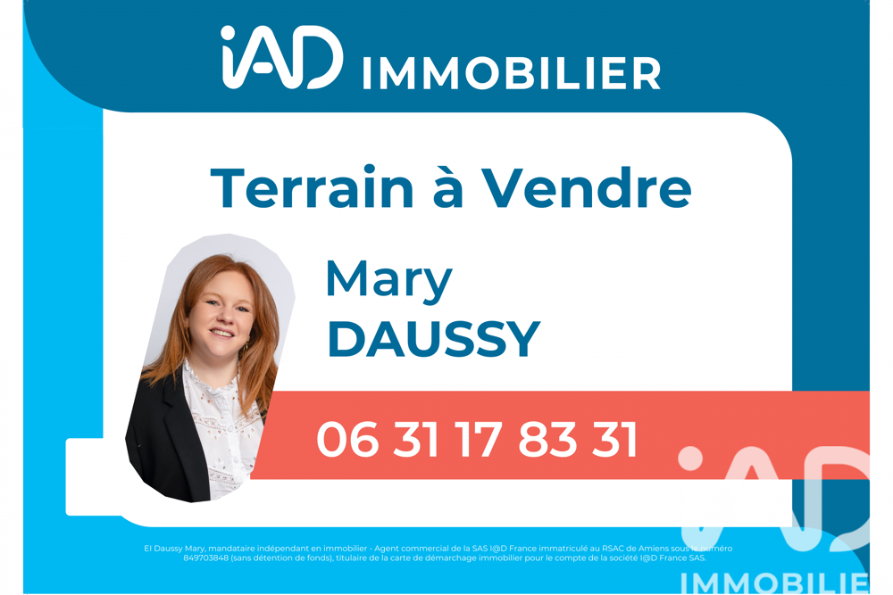 Vente Terrain Vente Terrain à bâtir 795 m&sup2; Le quesnel