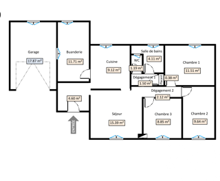  Maison � vendre 4 pi�ces 80 m�