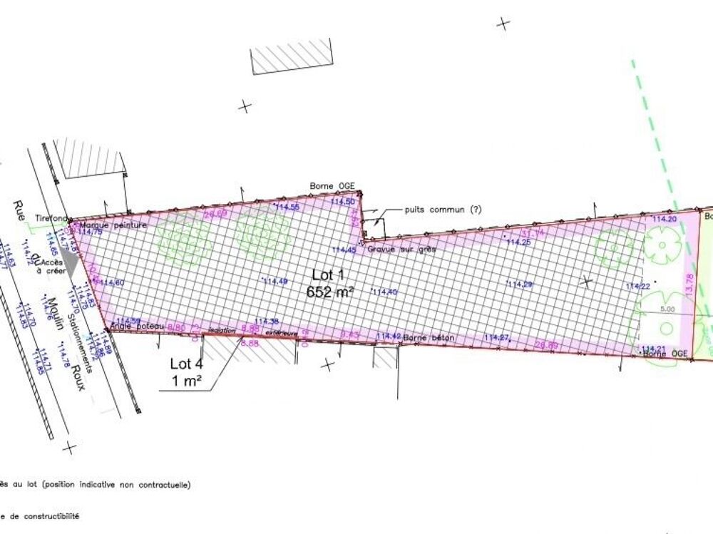 Vente Terrain Vente Terrain à bâtir 652 m&sup2; Le châtelet-en-brie