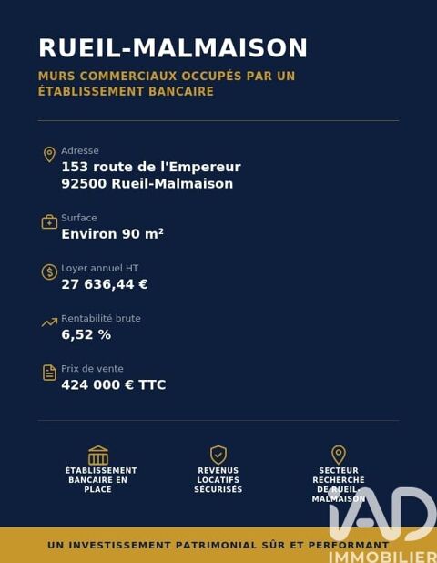 iad France - Luca Bigorgne vous propose: RUEIL-MALMAI... 424000 92500 Rueil-malmaison