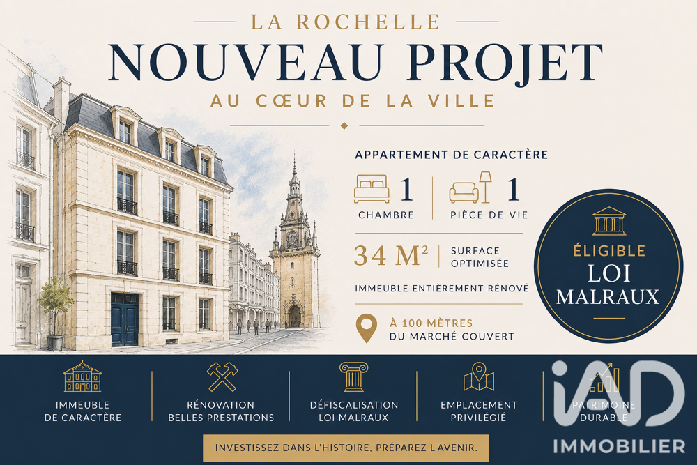 Vente Appartement Vente Appartement 2 pièces La rochelle