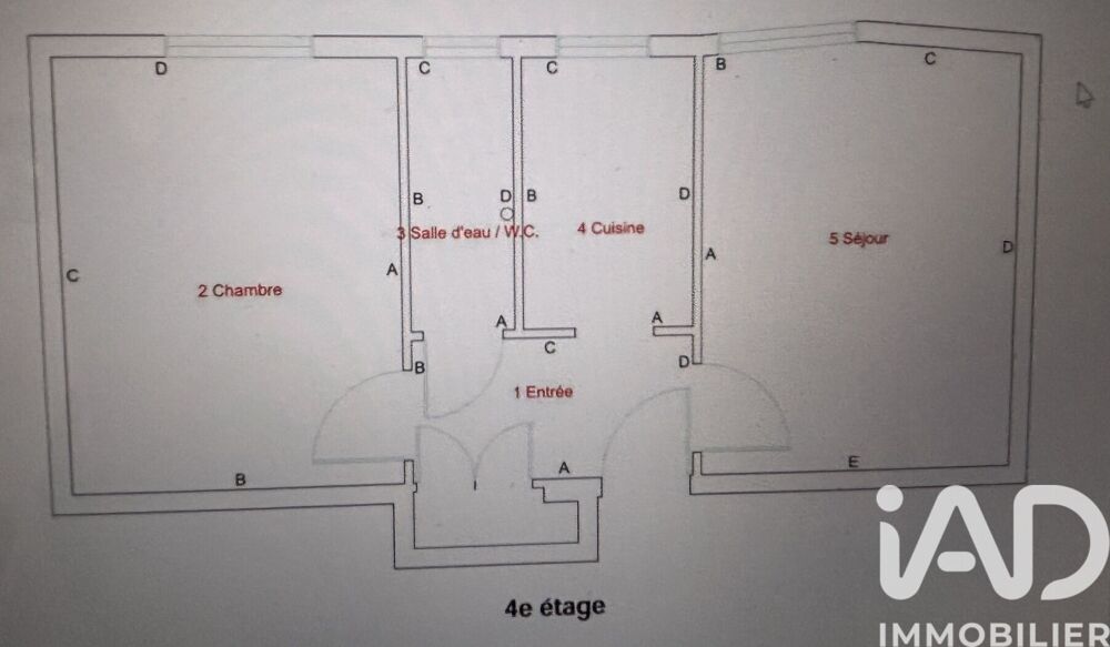 vente Appartement - 2 pièce(s) - 31 m² Paris 15